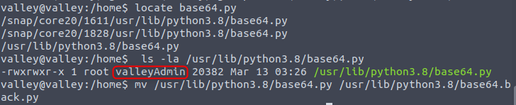 base64.pyのパーミッションの確認