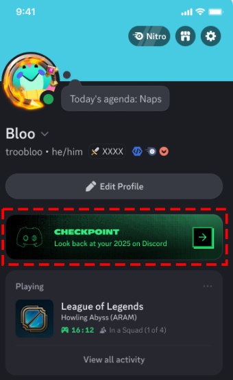 モバイル版のチェックポイント表示例